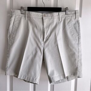 Nautica Men’s Deck Short Classic Fit Stretch Shorts 36W Light Cream Khaki 7”